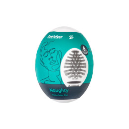 Мастурбатор нереалистичный Satisfyer Egg Single (Naughty), TPE, зеленый