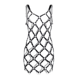 Портупея-платье Pecado BDSM, из мягкой кожи, натуральная кожа, черный