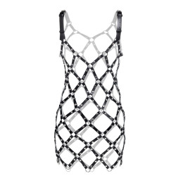 Портупея-платье Pecado BDSM, из мягкой кожи, натуральная кожа, черный