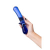 Двусторонний фаллоимитатор Satisfyer Double Crystal, стекло, голубой, 19,5 см
