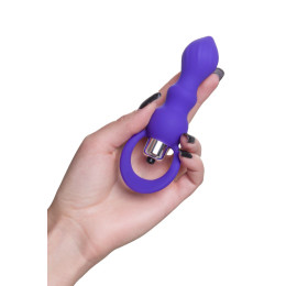 Анальная втулка ToDo by Toyfa Curvy, силикон, фиолетовый, 14 см, Ø 3,2 см