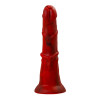 Вибратор Black&Red by TOYFA Monster Rex, силикон, красно-черный, 24,5 см