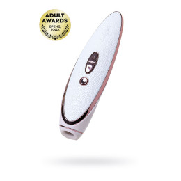 Вакуум-волновой бесконтактный стимулятор клитора Satisfyer Pret-a-porter, силикон, белый, 19 см.
