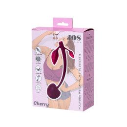 Вагинальный шарик JOS CHERRY, силикон, бордовый, 14,5 см