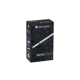 Электростимулятор уретры Mystim Slim Finn, хирургическая сталь, серебряный, 15 см