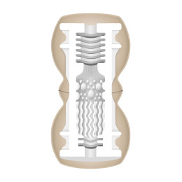 Мастурбатор нереалистичный MensMax Smart Gear GOLD, TPE, белый, 15 см