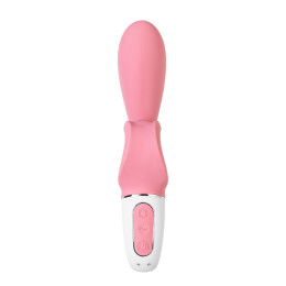 Нереалистичный вибратор Satisfyer Hug me Connect App, силикон, розовый, 20,5 см
