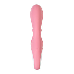 Нереалистичный вибратор Satisfyer Hug me Connect App, силикон, розовый, 20,5 см