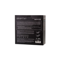 Анальная пробка Erotist Drop с эрекционным кольцом, силикон, черная, 20 см, Ø 3,9 см, M