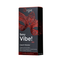 Гель для массажа ORGIE Sexy Vibe Hot с разогревающим и вибрирующим эффектом, 15 мл