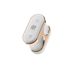 Мини-вибратор OTOUCH YU, силикон, белый, золото, 4,7 см