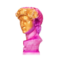 Подставка под сувенирную продукцию "Бюст Давида" золотой, розовый