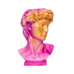 Подставка под сувенирную продукцию "Бюст Давида" золотой, розовый