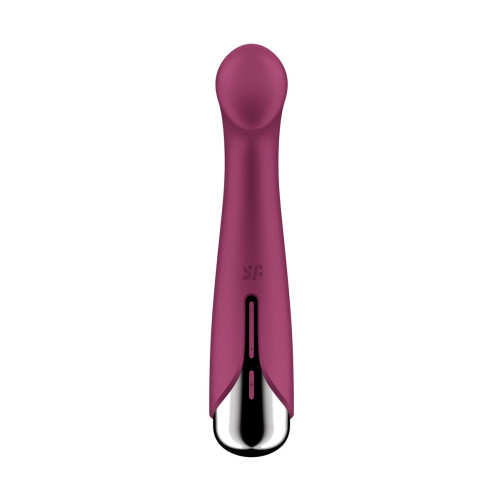 Вибратор для точки G  с ротацией Satisfyer Spinning G-Spot 1, силикон, бордовый, 16,8 см