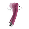 Вибратор для точки G  с ротацией Satisfyer Spinning G-Spot 1, силикон, бордовый, 16,8 см