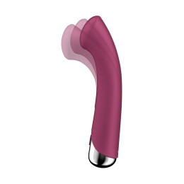 Вибратор для точки G  с ротацией Satisfyer Spinning G-Spot 1, силикон, бордовый, 16,8 см