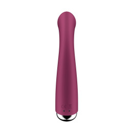 Вибратор для точки G  с ротацией Satisfyer Spinning G-Spot 1, силикон, бордовый, 16,8 см