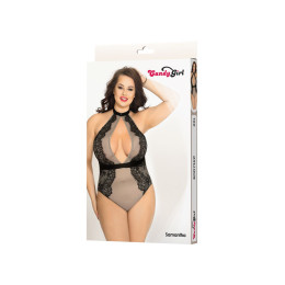 Боди-сетка Candy Girl Samantha, кружево, сетка, серый, 2XL
