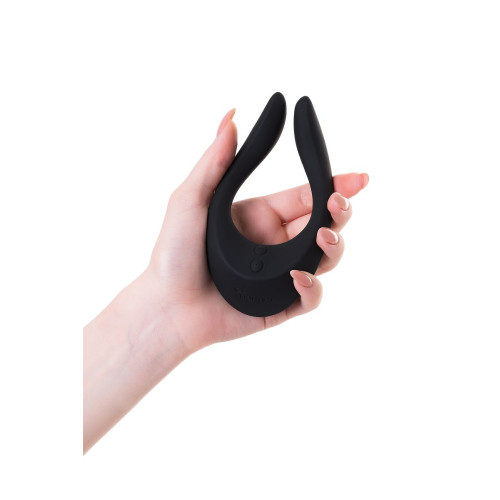 Многофункциональный стимулятор для пар Satisfyer Endless Joy, силикон, чёрный, 13,5 см.