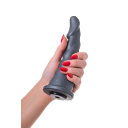 Насадка для страпона RealStick Strap-On Axel, PVC, тёмно-серый, 17,5 см