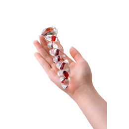 Нереалистичный фаллоимитатор Sexus Glass, стекло, прозрачный, 18 см