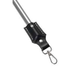 Распорка большая для фиксации Pecado BDSM, металлическая с карабинами, наконечники-натуральная кожа