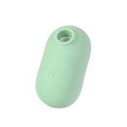 Вакуумный стимулятор клитора с вибрацией Satisfyer Pro To Go 2, мятный, 8,5 см