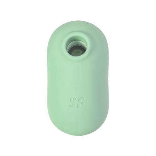 Вакуумный стимулятор клитора с вибрацией Satisfyer Pro To Go 2, мятный, 8,5 см