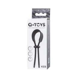 Лассо на пенис A-Toys by TOYFA Keb, силикон, черный, 14 см