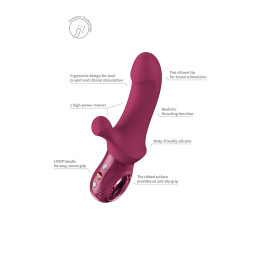 Кролик-пульсатор Fun Factory Bi Stronic Curve бордовый