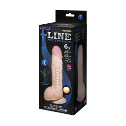 Фаллоимитатор неоскин на присоске FLEX & FIX SISTEM Lovetoy, TPR, телесный, 21 см