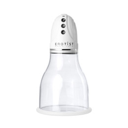 Вакуумная помпа для груди Erotist, ABS пластик, прозрачная, 22 см