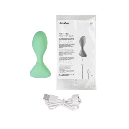Анальная вибровтулка Satisfyer Trendsetter Connect App, зеленая, 11,3 см