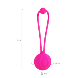 Вагинальный шарик L'Eroina Blush, силикон, розовый,10,5 см