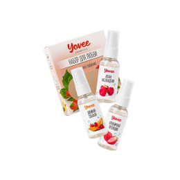 Набор гелей-смазок Yovee для любви (721002+721004+721008), вкус (малина+клубн+клубника/дыня), 3х50мл