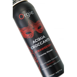 Шипучая пена для массажа ORGIE Acqua Croccante Strawberry, аромат клубника, 150 мл