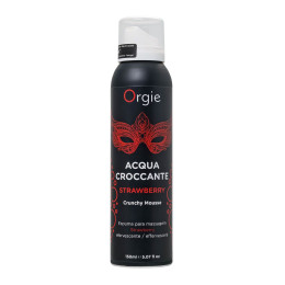 Шипучая пена для массажа ORGIE Acqua Croccante Strawberry, аромат клубника, 150 мл