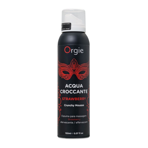 Шипучая пена для массажа Orgie Acqua Croccante, клубника (Strawberry), 150 мл