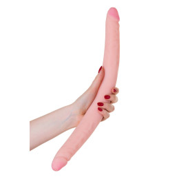 Двусторонний фаллоимитатор LoveToy LESBI TOUCH, телесный, 42,5 см