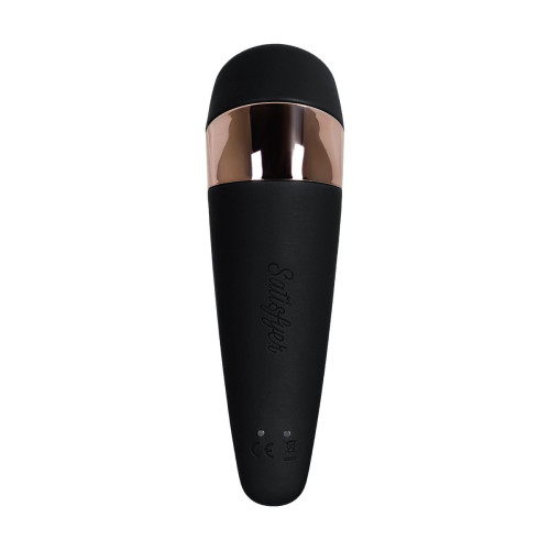Вакуум-волновой бесконтактный стимулятор клитора Satisfyer PRO 3 Vibration, силикон, черный, 14 см.