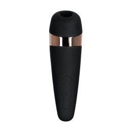 Вакуум-волновой бесконтактный стимулятор клитора Satisfyer PRO 3 Vibration, силикон, черный, 14 см.