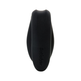 Многофункциональный стимулятор для пар Satisfyer Double Joy Connect App, силикон, чёрный, 9,14 см