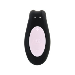 Многофункциональный стимулятор для пар Satisfyer Double Joy Connect App, силикон, чёрный, 9,14 см