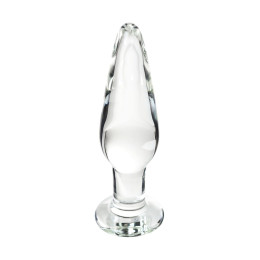 Набор анальных втулок Sexus Glass, стекло, прозрачный, 14/12,5/12 см, Ø 4/3,5/3 см