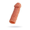 Насадка реалистичная KOKOS PENIS SLEEVE с дополнительной стимуляцией, TPE, телесная, 16.5 см