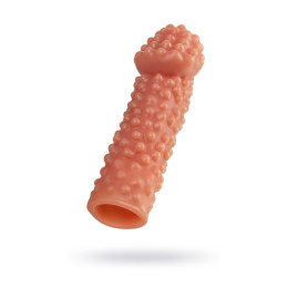 Насадка реалистичная KOKOS PENIS SLEEVE с дополнительной стимуляцией, TPE, телесная, 16.5 см