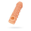 Насадка реалистичная KOKOS COCK SLEEVE с дополнительной стимуляцией, TPE, телесная, 17.6 см
