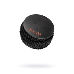 Веревка для шибари Pecado BDSM, на катушке, хлопок, черная, 5 м