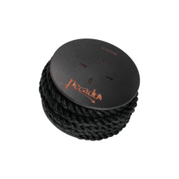 Веревка для шибари Pecado BDSM, на катушке, хлопок, черная, 5 м