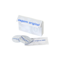 Презервативы Sagami, original Quick 0.02, полиуретан, 17 см, 5,5 см, 6 шт.